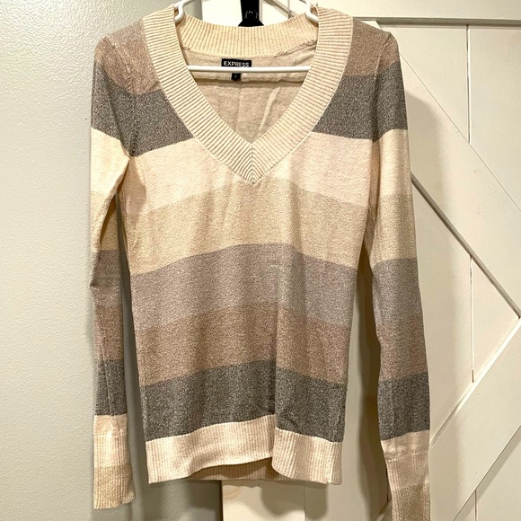 Express Striped Knit Sweater Sz - S - Picture 1 of 3